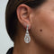 Boucles d'oreilles Boucles d'oreilles Art Déco en or blanc avec diamants 58 Facettes