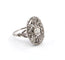 Bague 54 Bague en platine avec diamants 58 Facettes