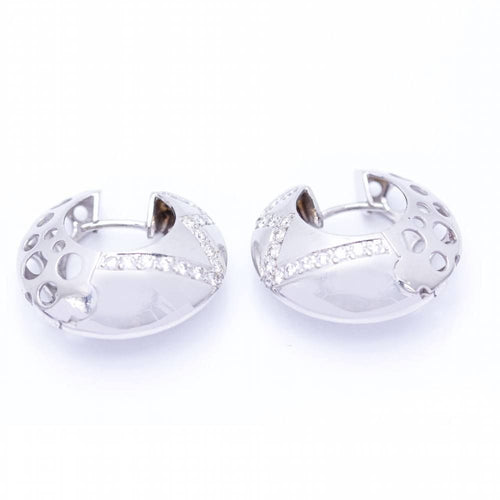 Boucles d'oreilles HARLEK Earrings gold with diamonds 58 Facettes N102940EJ