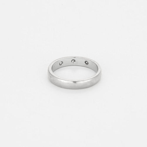 Bague Allliance en or gris 14K diamants 58 Facettes LAV16964