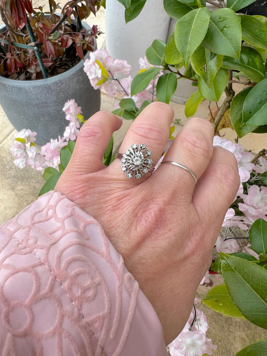 Bague Vintage Diamants Or gris