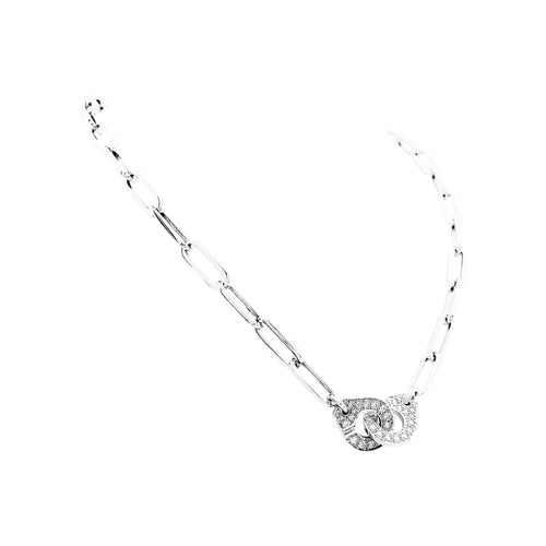 Collier Collier Dinh Van, "Menottes", or blanc et diamants. 58 Facettes 35223