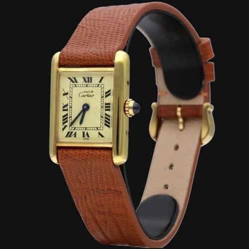 Montre Cartier Montre Must De Cartier Vermeil 58 Facettes MT44361