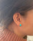 Boucles d'oreilles Puces d’oreilles en or jaune 18 carats et turquoises 58 Facettes