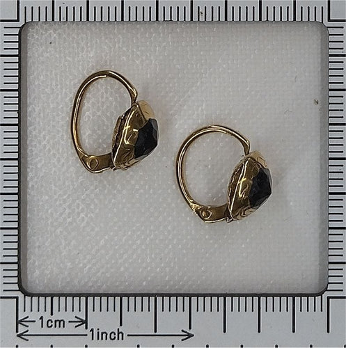 Boucles d'oreilles Boucles d'oreilles baroques ibériques, vers 1725 – Or 18 carats avec pierres en pâte de verre 58 Facettes 25115-0312