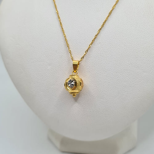 Collier Chaine avec son pendentif or jaune 58 Facettes