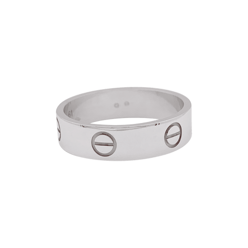 Bague 61 Bague Cartier, "Love Classique", or blanc. 58 Facettes 34384