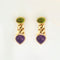 Boucles d'oreilles BULGARI – Pendants d’oreilles Péridots Améthystes 58 Facettes