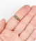 Bague 56 Bague victorienne or rose et argent 58 Facettes A04231
