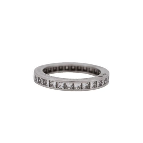 Bague 50 CARTIER Alliance éternité Art Déco – Platine & Diamants, 1920 58 Facettes 520