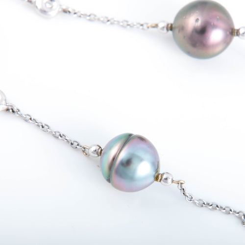 Bracelet BRACELET PERLES DE TAHITI ET DIAMANTS 58 Facettes 0