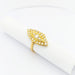 48 Marquise ring in yellow gold and diamonds 58 Facettes 29588