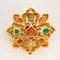 Pendentif VAN CLEEF AND ARPELS - Delphes - Broche pendentif or jaune, corail et chrysoprase 58 Facettes LBV2