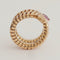 Bague 51 BULGARI - Bague Tubogas « Serpenti » en or jaune et tourmaline rose, vers 1980 58 Facettes
