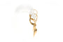 Boucles d'oreilles 1970 en or jaune 18 carats serties de saphirs