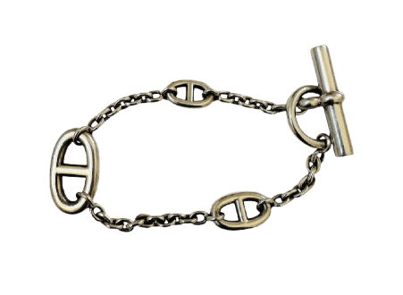 Bracelet HERMÈS - Bracelet Farandole en argent massif 58 Facettes