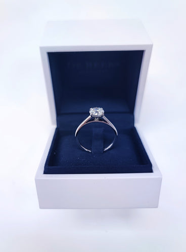 Bague 51.5 DE BEERS - Bague solitaire platine 1 carat 58 Facettes DEBEERS.1722