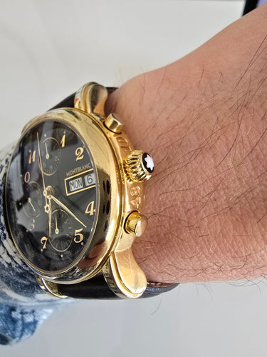 Montre Montblanc - Montre Chronographe Meisterstuck avec coffret 58 Facettes