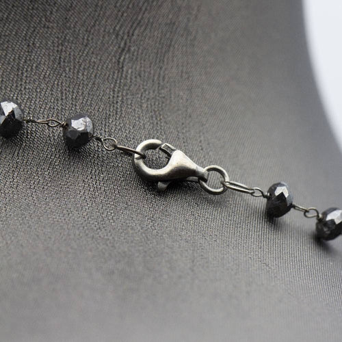 Collier Necklace of black diamonds 58 Facettes D359131VN
