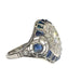 Bague 56 bague en platine avec saphirs et diamants 58 Facettes A2673 (938)