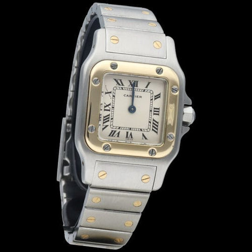 Montre Cartier Montre Santos De Cartier Galbee Pm 58 Facettes MT44219