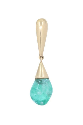 Pendentif Pendentif émeraude en goutte 58 Facettes 086851