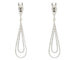 Boucles d'oreilles Boucles d'oreilles pendantes en or blanc avec diamants 58 Facettes 13846