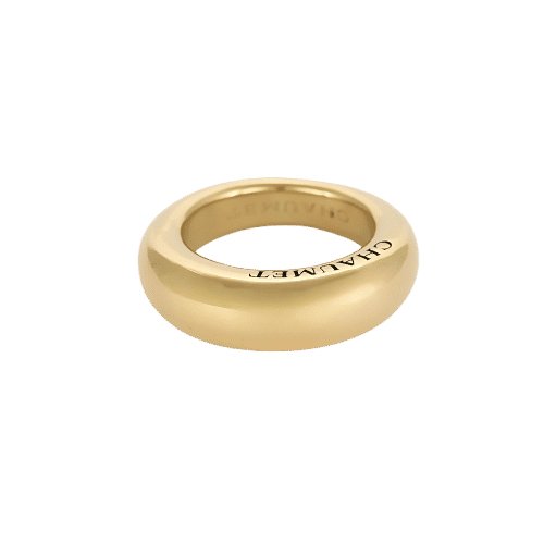 Bague 57 CHAUMET - Bidendum - Bague jonc en or jaune 58 Facettes SAD0506