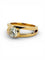 Bague 51 Solitaire en diamant or jaune 18 carats 58 Facettes