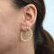 Boucles d'oreilles Boucles d'oreilles en or jaune 18 carats serties de diamants 58 Facettes