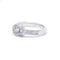 Bague 49 Bague - or blanc diamants 58 Facettes 200049R