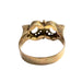 Ring 55.5 Knight style gold, diamond and ruby ​​ring 58 Facettes Q52B