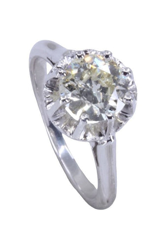 Bague 50 BAGUE SOLITAIRE ANCIEN DIAMANT 1.10 CARAT 58 Facettes 087151
