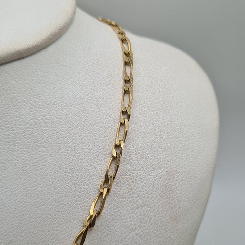 Collier Chaine or jaune 18 carats 58 Facettes