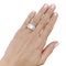 Bague 55 Bague art déco platine, diamant environ 2,80 cts. 58 Facettes 34923