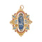 Pendentif Or jaune Lapis lazuli, Saphir, Rubis