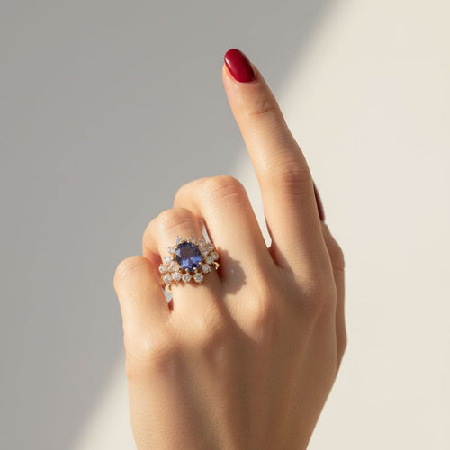 Bague 56 Bague Or Jaune - Saphir Ceylan 3,05 carats 58 Facettes 1.0001273/1