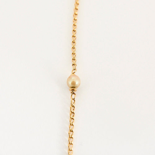 Collier Collier Sautoir or jaune perles de cultures 58 Facettes LP1039/6