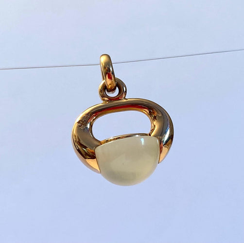 POMELLATO - Pendente Luna oro rosa e quarzo 58 Facettes