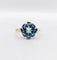 Bague 51 Bague cocktail vintage or jaune et aigue marine 58 Facettes A05744