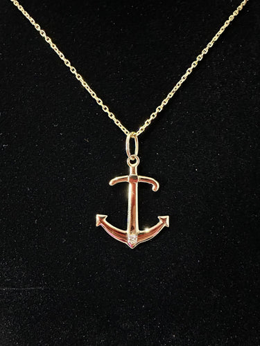 Pendentif Pendentif Ancre Or jaune et Diamant 58 Facettes 1.0000207/1