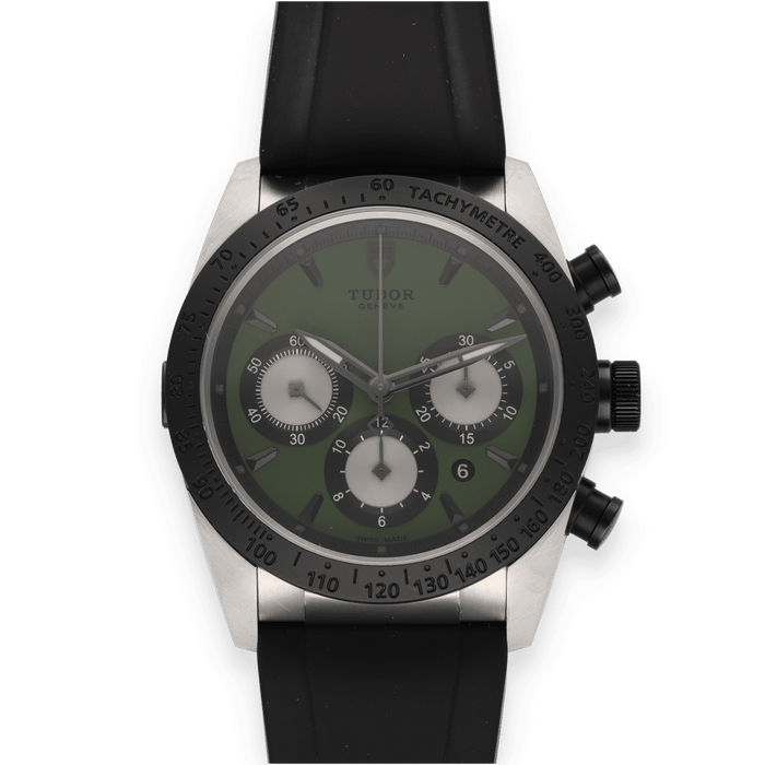 Montre TUDOR - Montre FastRider cadran vert chronographe 58 Facettes