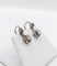 Boucles d'oreilles Dormeuses anciennes en or blanc 18k et platine serties de diamants 58 Facettes A06530