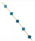 Bracelet VAN CLEEF & ARPELS. Collection "Alhambra vintage", bracelet or jaune et agate 58 Facettes