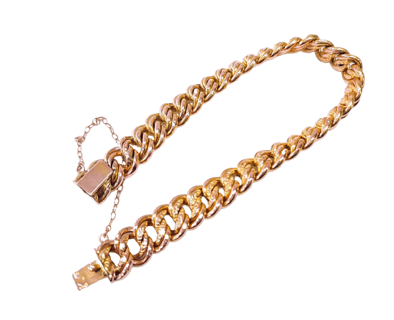Bracelet Bracelet or jaune, maille américaine 58 Facettes BRAC.US.1810.7