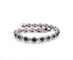 Bracelet Bracelet en or blanc 18 carats serti de saphirs et de diamants, 1973 G 58 Facettes