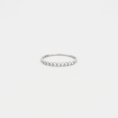 Bague Alliance or et diamant 58 Facettes