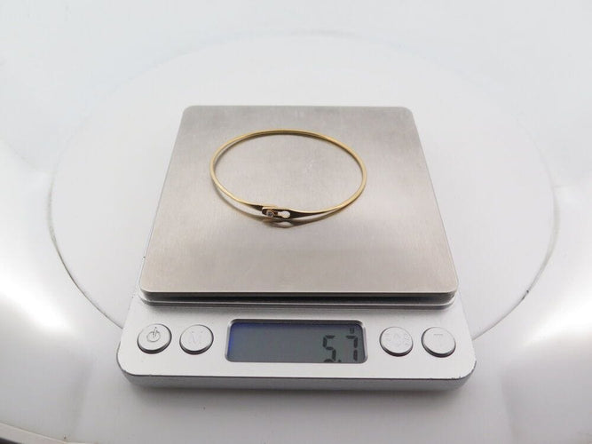 Bracelet bracelet DINH VAN serrure jonc 334106 16.5 en or jaune 18k diamant 58 Facettes 267592