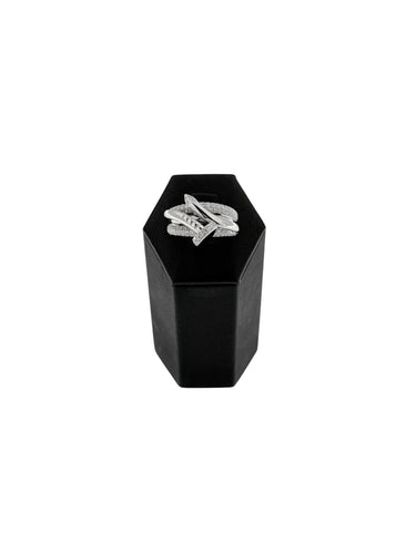 Ligne Vendome Bague or blanc diamants