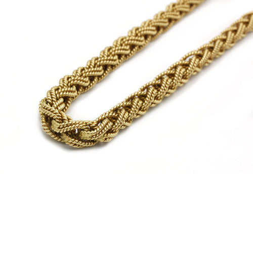 Collier Collier maille tressée Or jaune 58 Facettes 240115R
